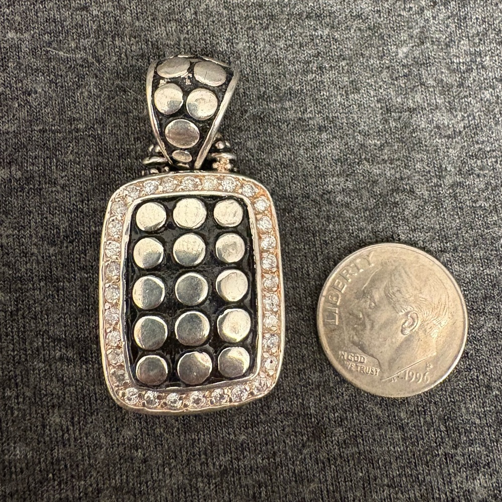 Silver Dot Pendant - Picture 3 of 4